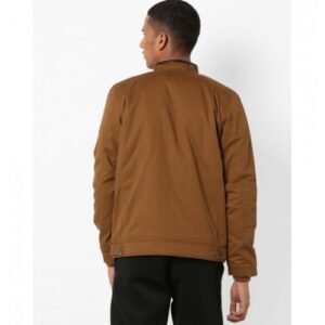 FULL SLEEVE SOLID, MEN'S JACKET BROWN