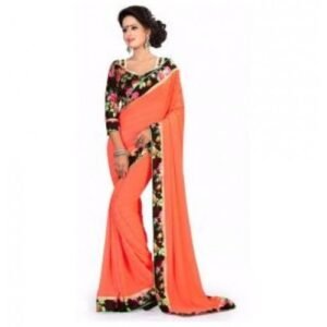SELF DESIGN FASHION GEORGETTE SARI